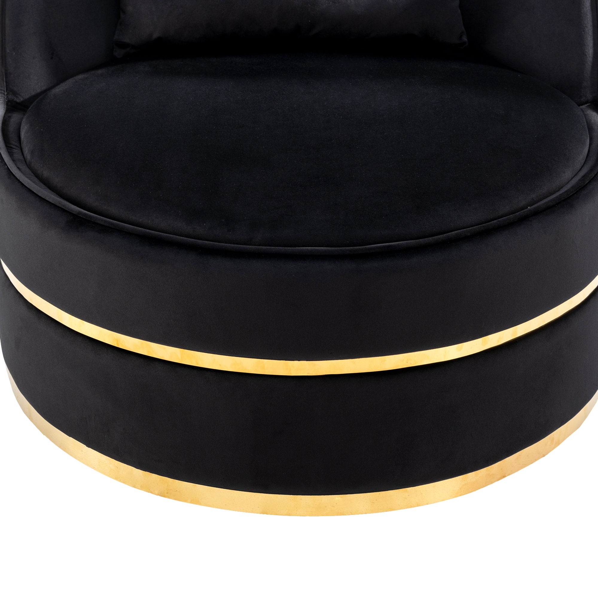 360 Degree Swivel Over Sized Upholstered Barrel Chair