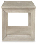 Signature Design by Ashley® Marxhart - Bisque - Square End Table | Meri Furniture