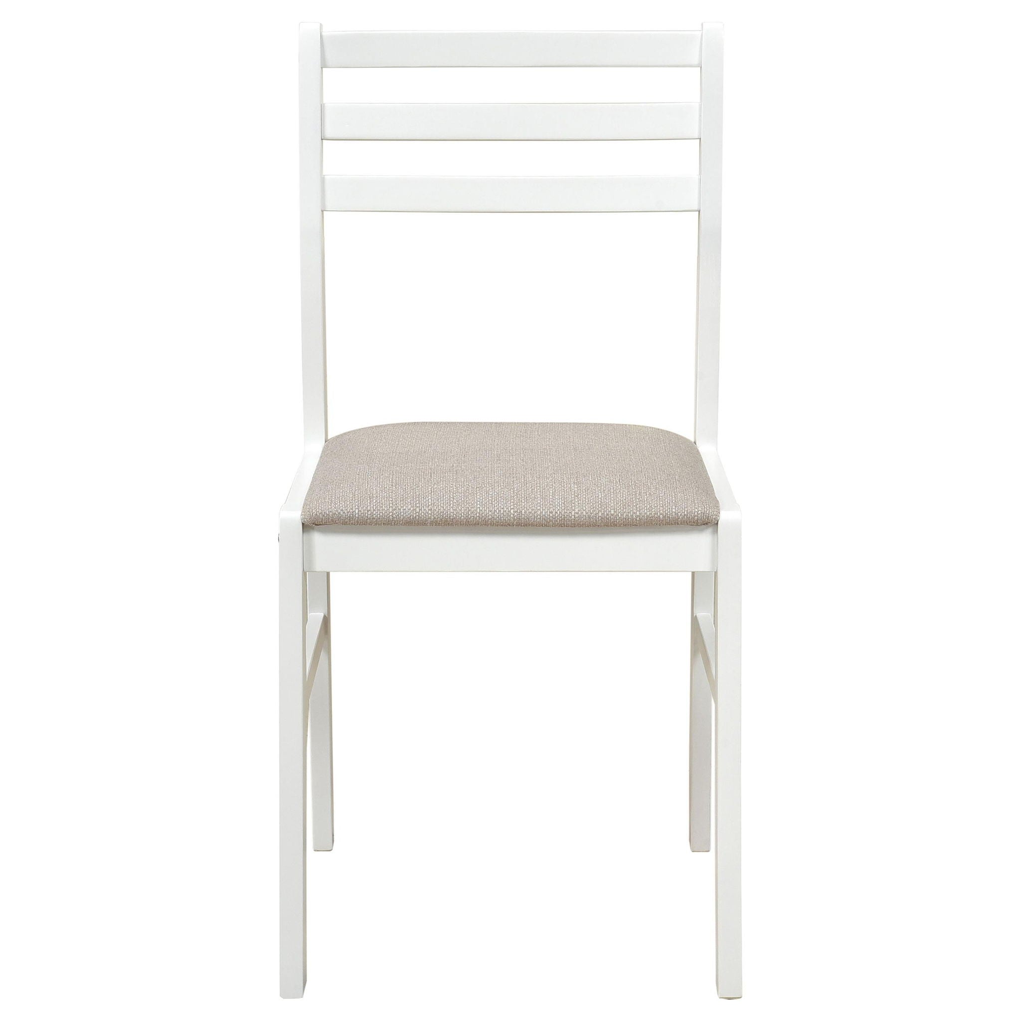 Bucknell 3-piece Round Drop Leaf Dining Table Set White