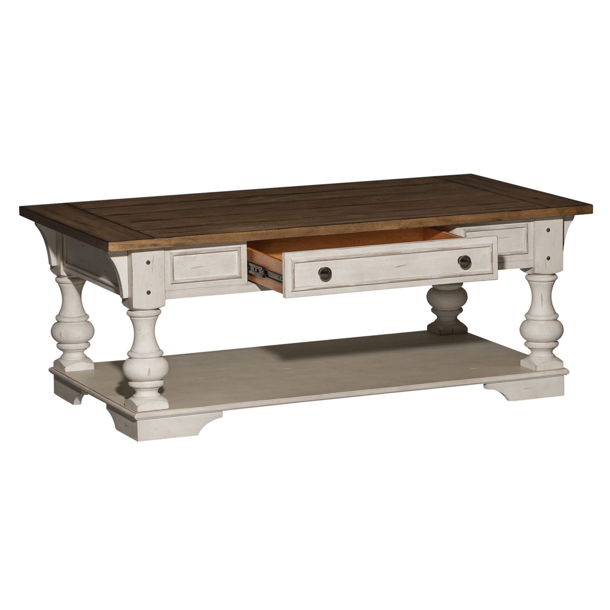 Liberty Furniture Morgan Creek - Cocktail Table - White | Meri Furniture