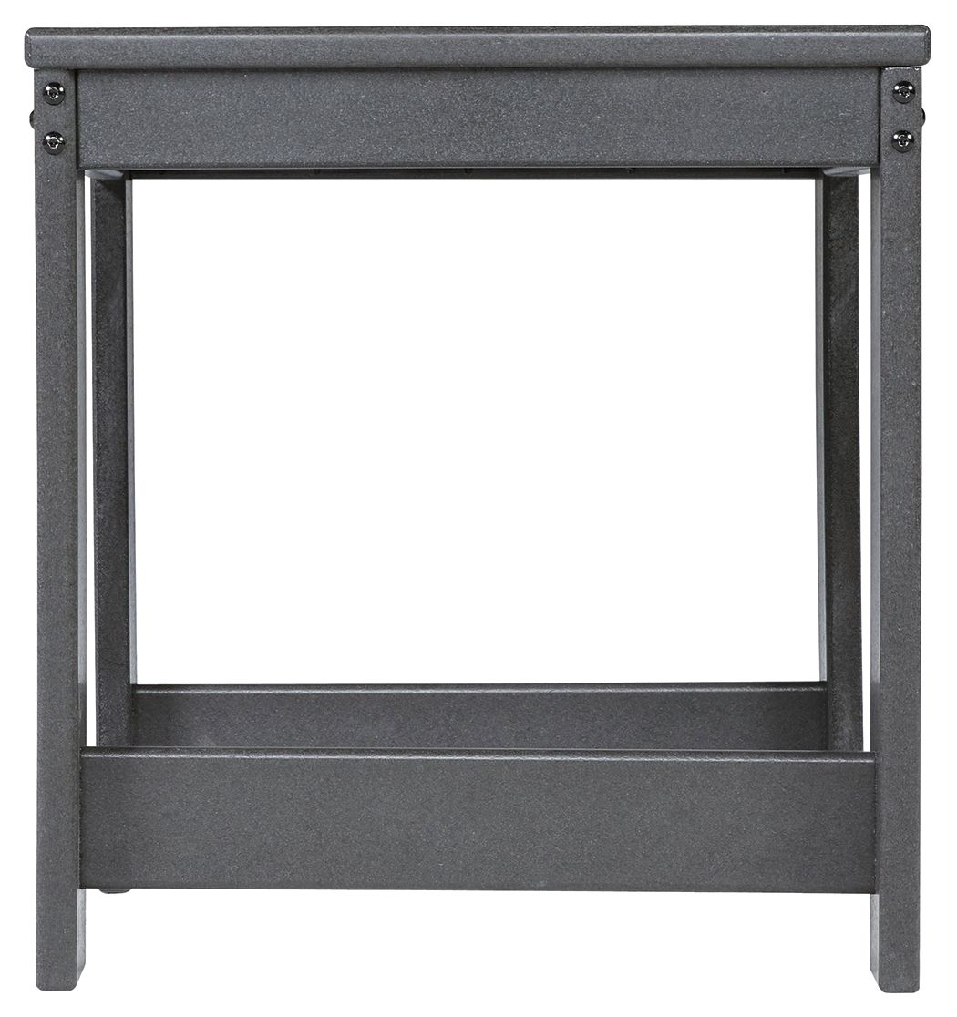 Signature Design by Ashley® Amora - Charcoal Gray - Square End Table | Meri Furniture