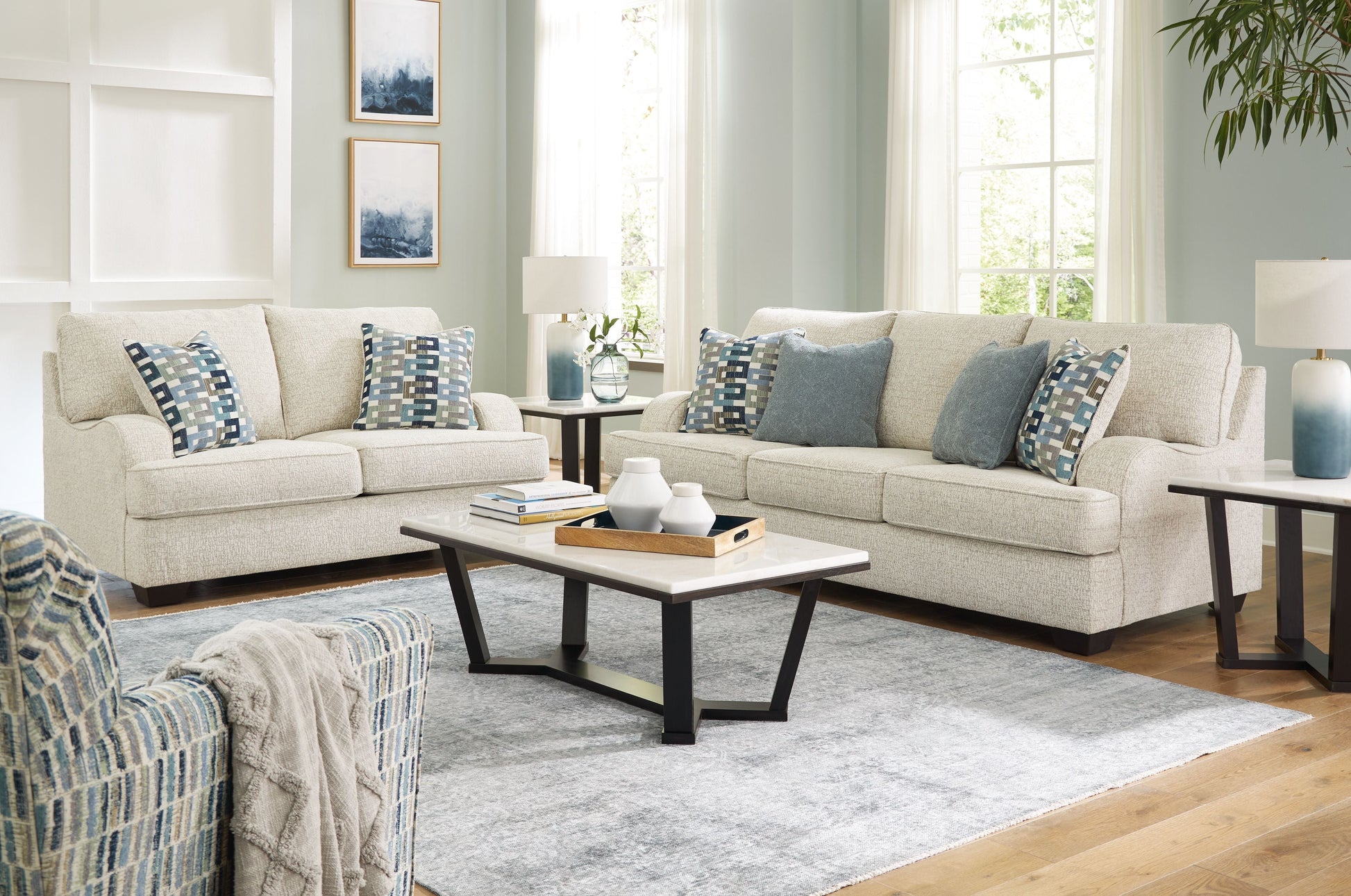 Ashley Furniture Valerano - Living Room Set | Meri Furniture