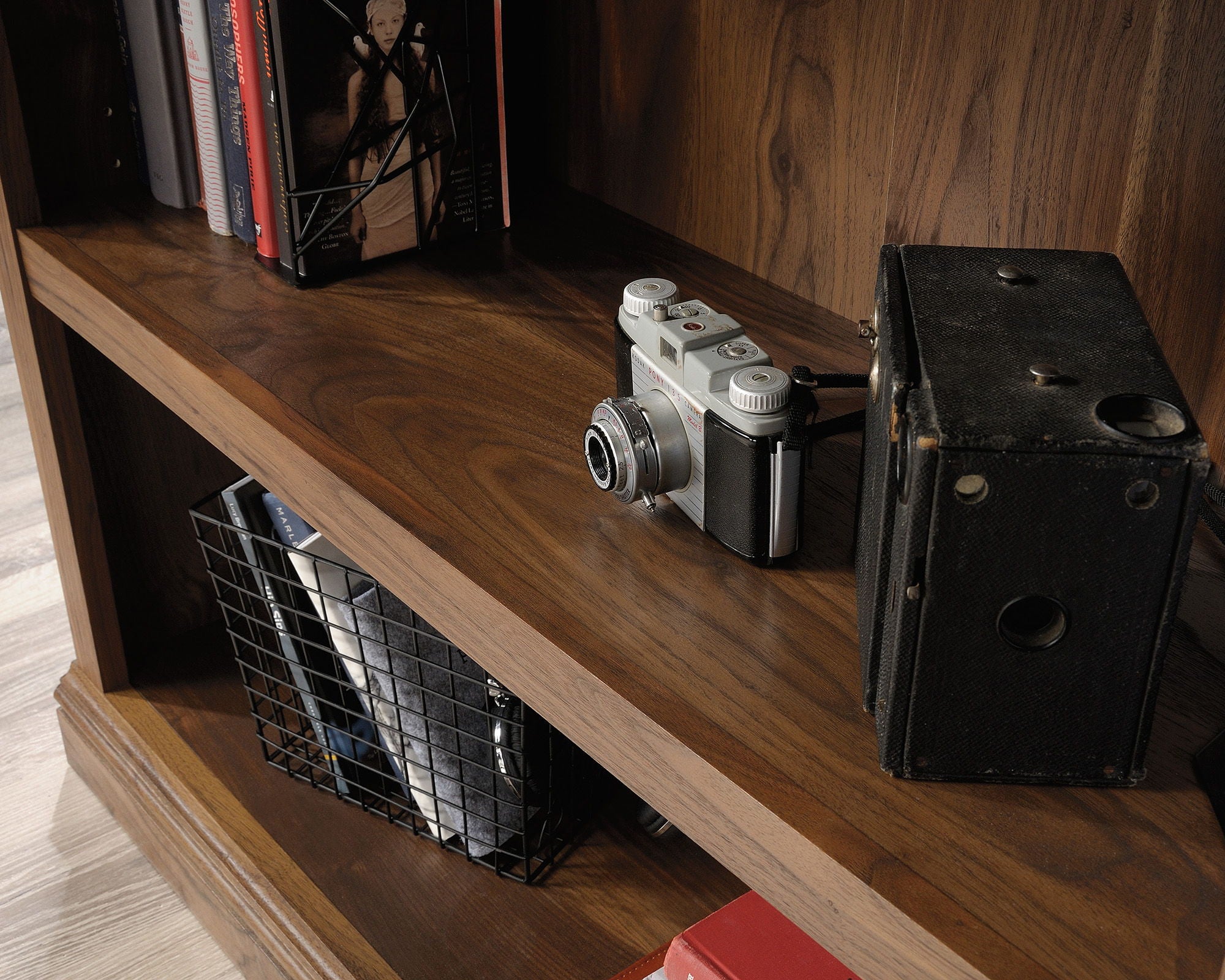 3-Shelf Bookcase Grand Walnut
