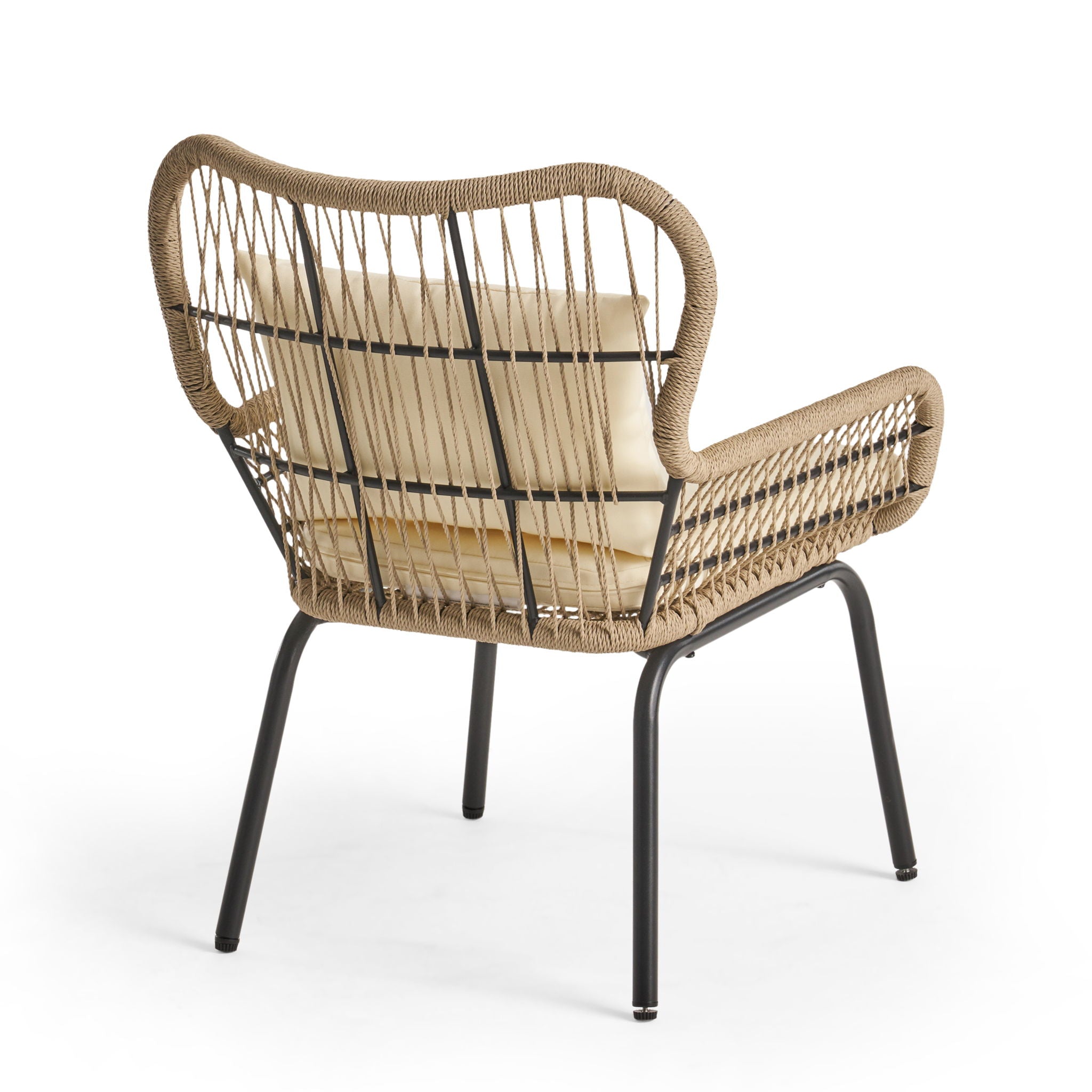 Southport - Club Chair With Woven Rope And Cushions