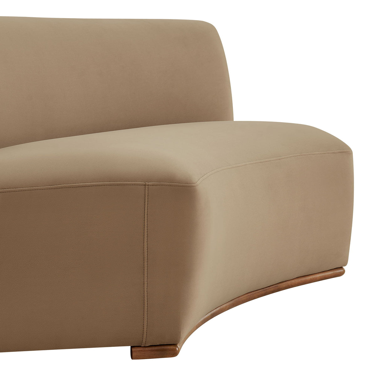 Rialta Curved Armless Performance Velvet Sectional Loveseat by Modway
