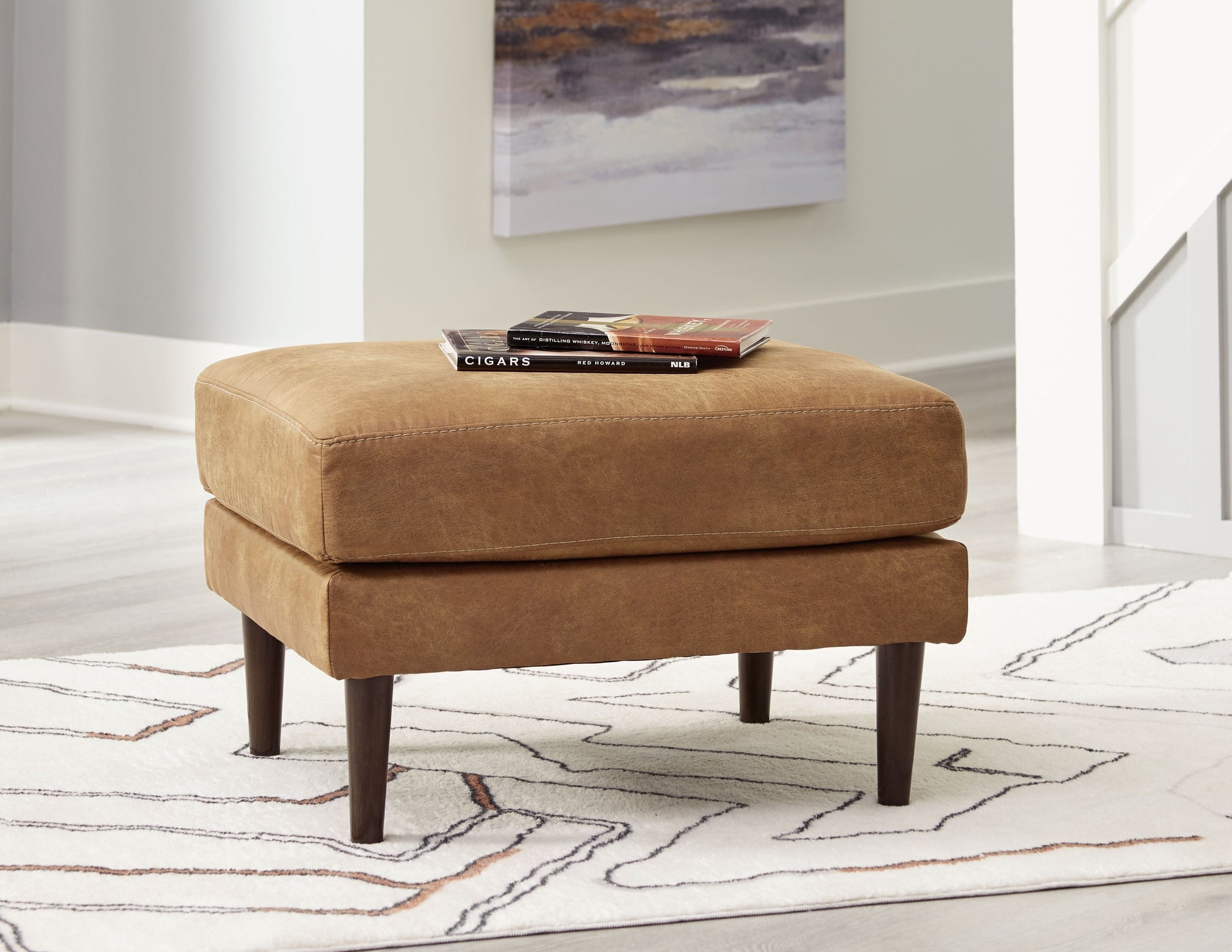 Signature Design by Ashley® Telora - Caramel - Ottoman | Meri Furniture