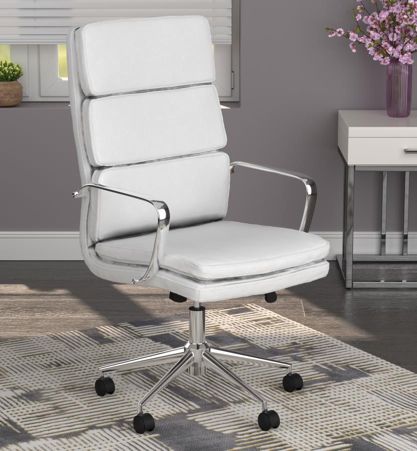 Coaster Fine Furniture Ximena - Upholstered Adjustable High Back Office Chair | Meri Furniture