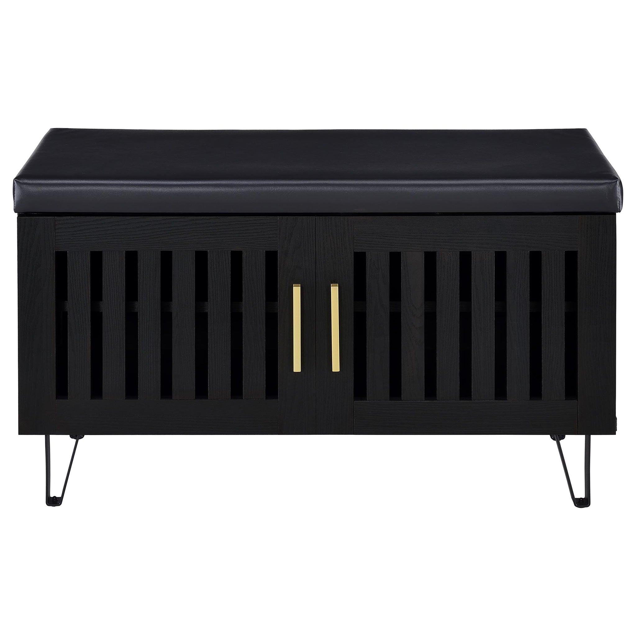 Clackamas - 2 Door Storage Bench With Padded Seat