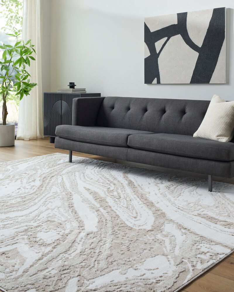 Siyah Machine Woven Rug