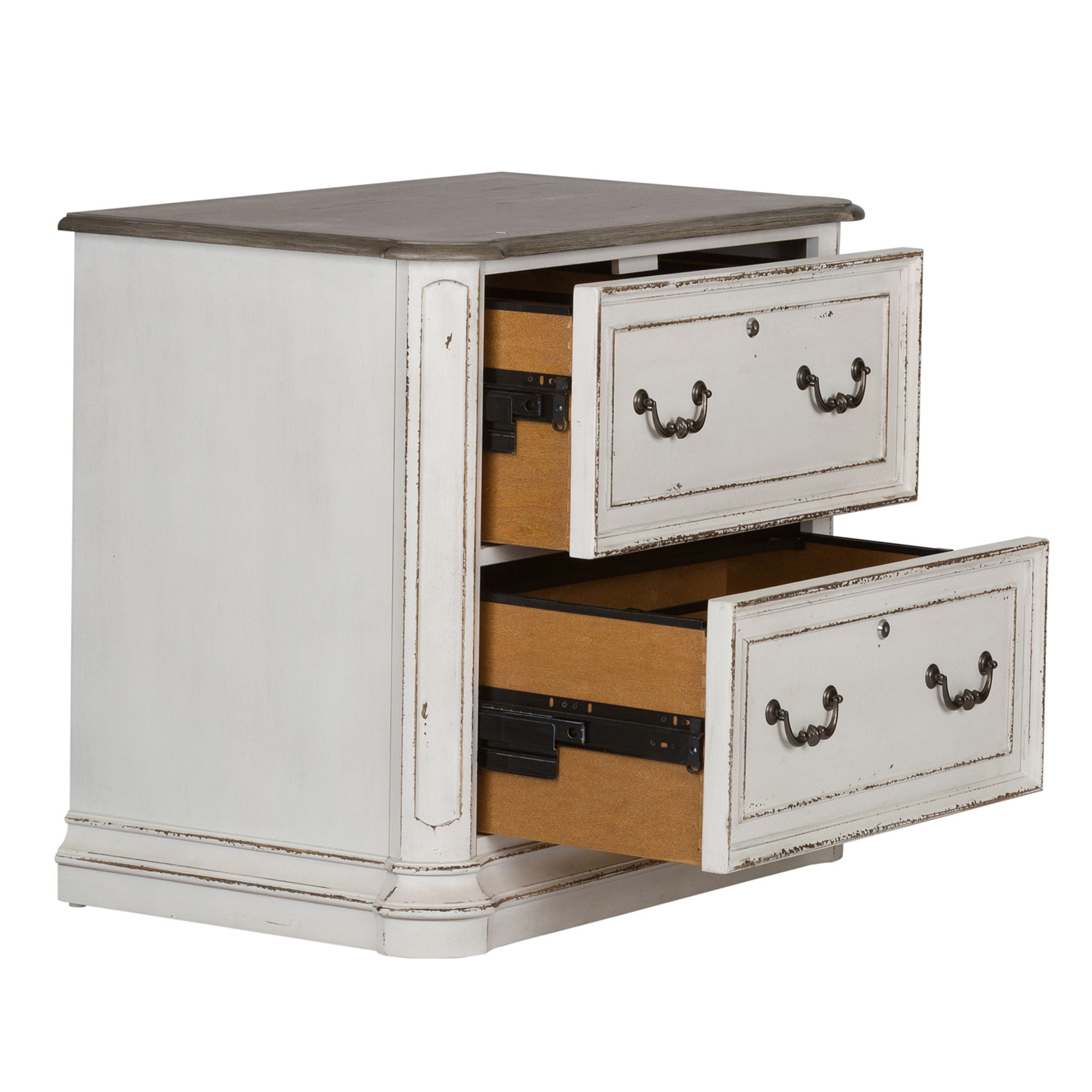 Liberty Furniture Magnolia Manor - Jr Executive Media Lateral File - White | Meri Furniture