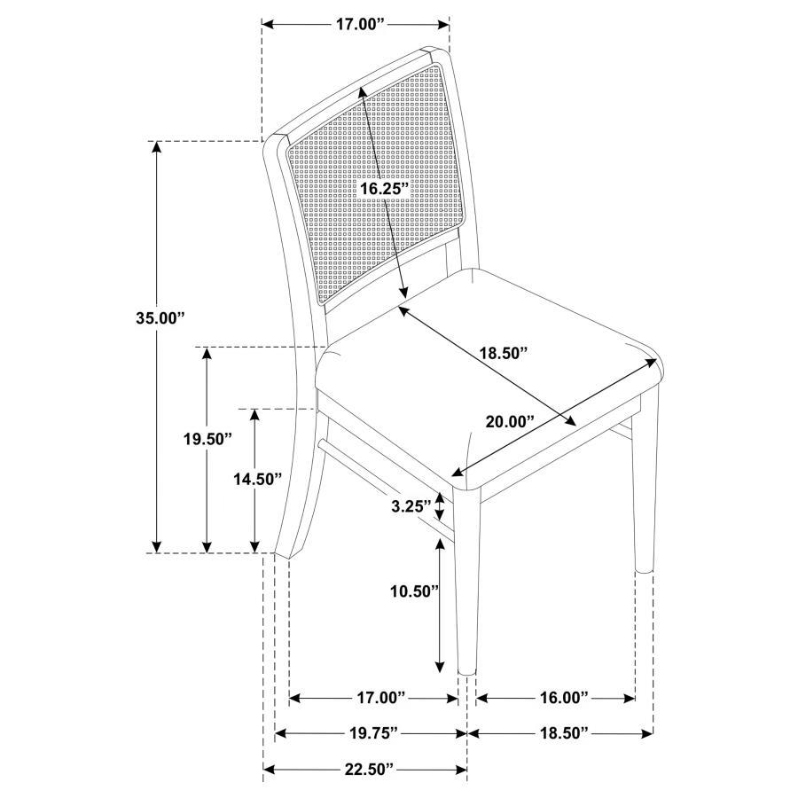 Arini - Rattan Cane Dining Side Chair (Set of 2)