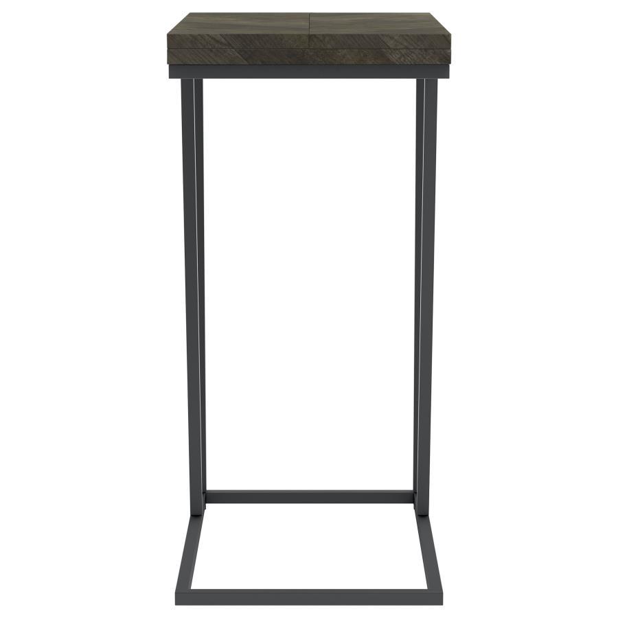 Carly - Expandable Engineered Wood C-Shaped Side Table