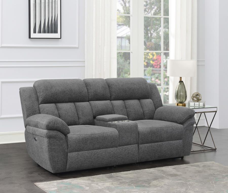 Coaster Fine Furniture Bahrain - Upholstered Motion Loveseat | Meri Furniture