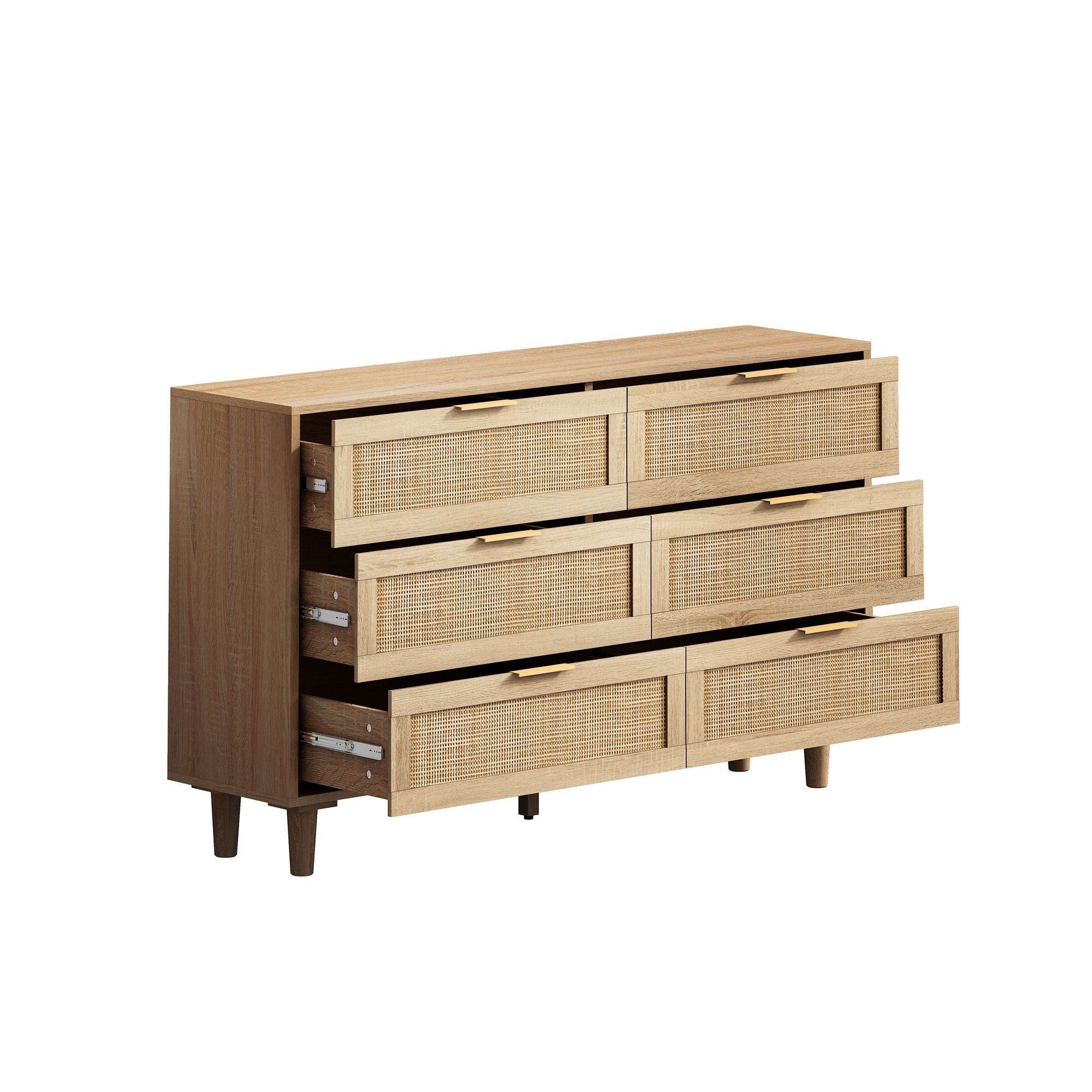 6 Drawer Storage Modern Cabinet For Bedroom