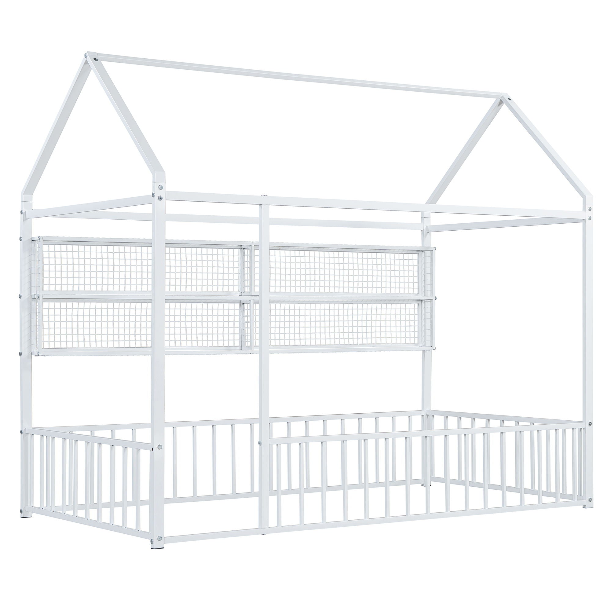 House Frame With Fence And Shelves