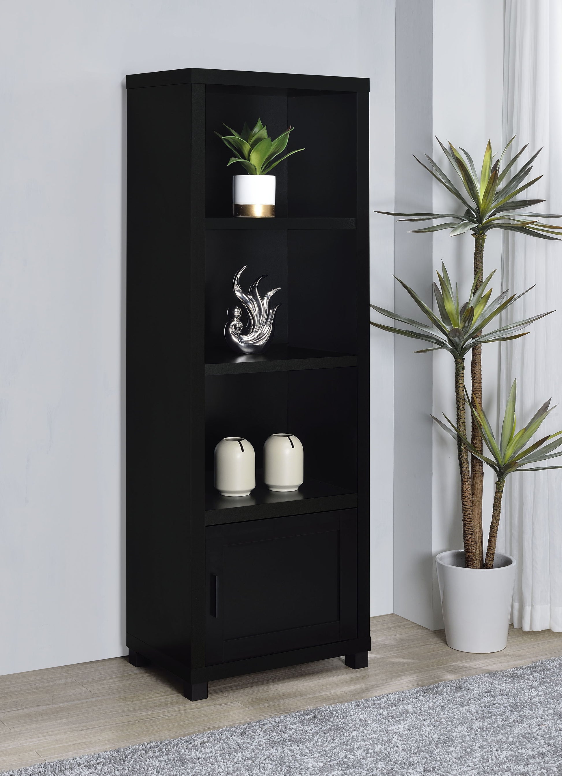 Coaster Fine Furniture Jupiter - 3-Piece Entertainment Center TV Stand - Black | Meri Furniture
