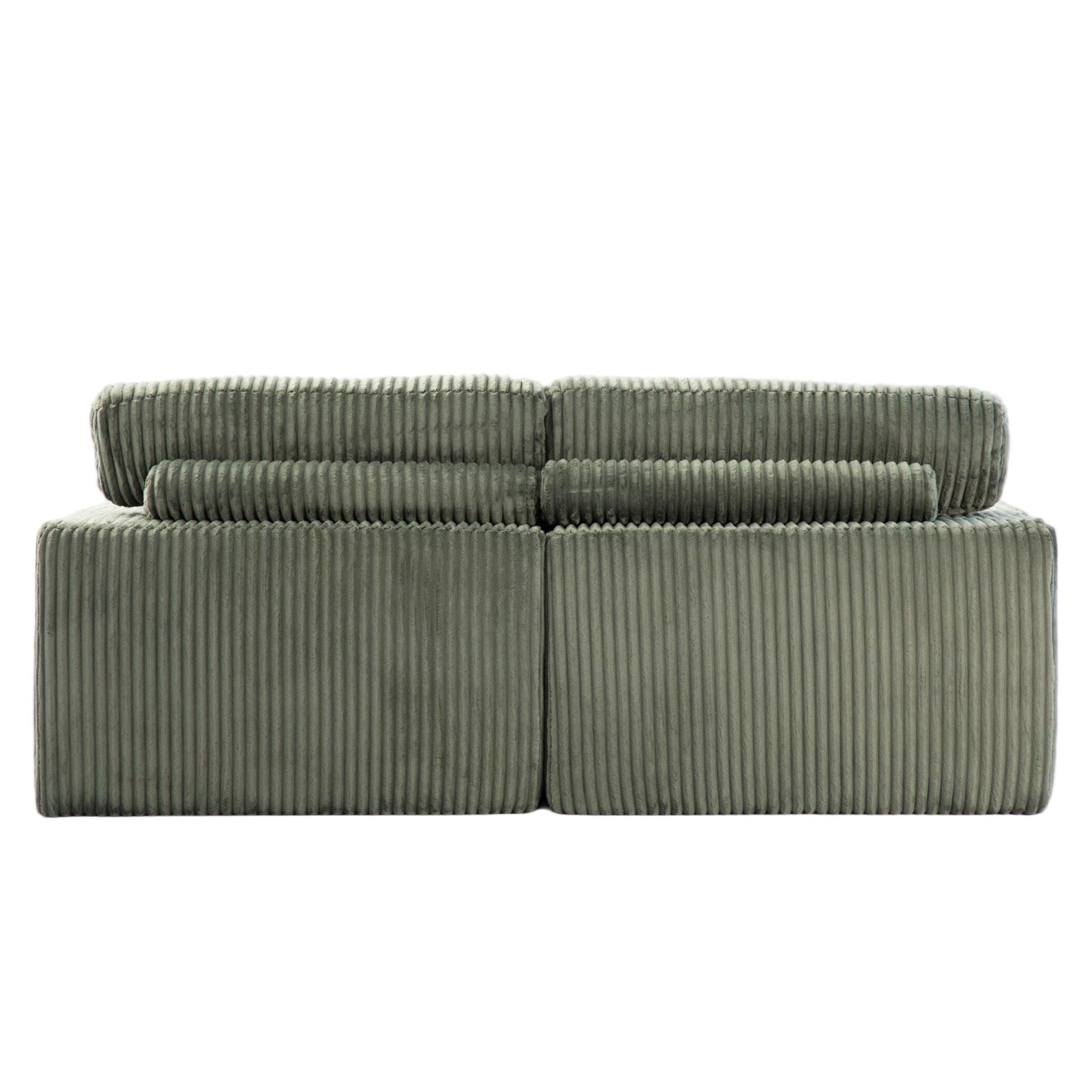 Double Chaise Lounge Chair, Oversized Upholstered Sleeper Cloud Couch