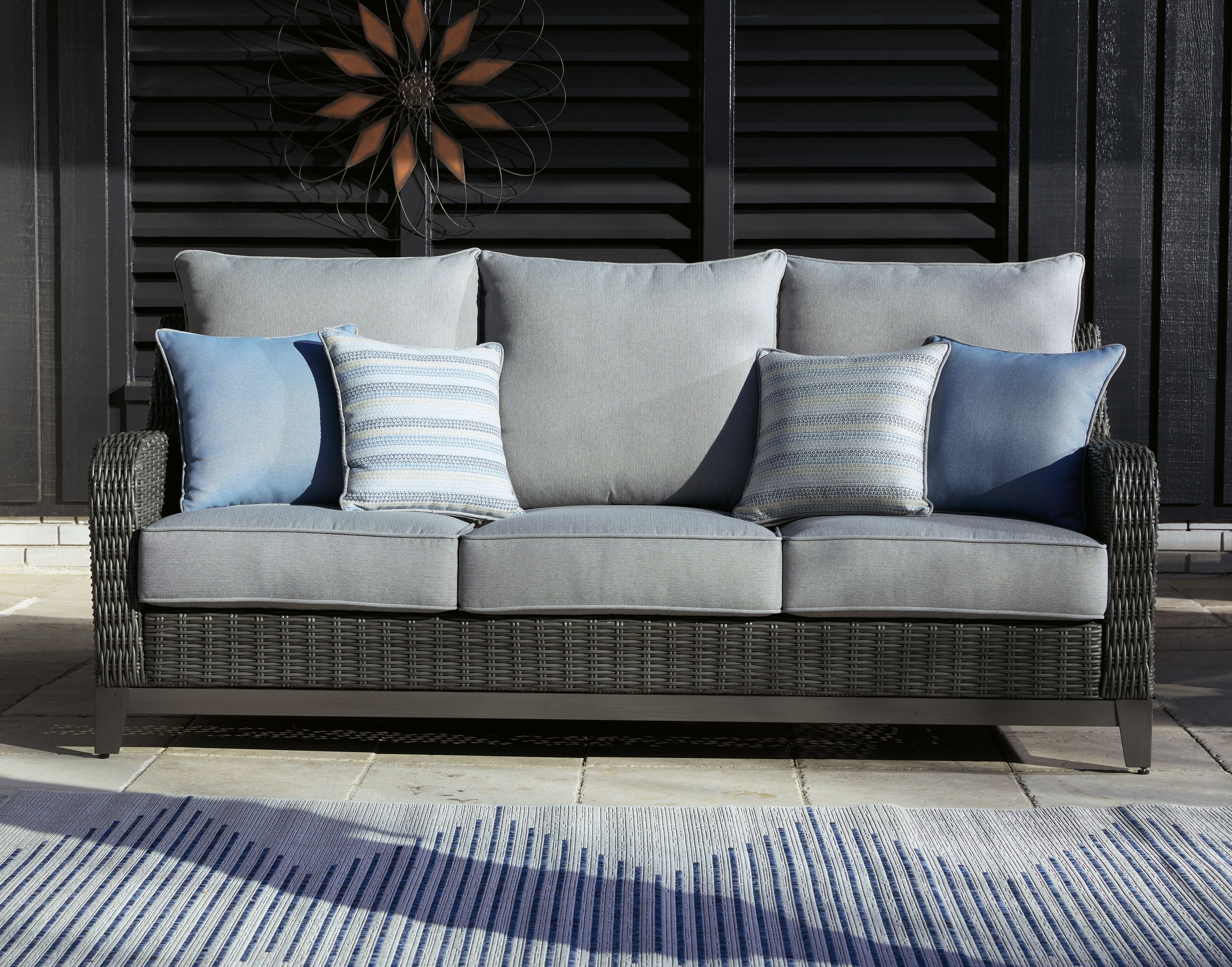 Signature Design by Ashley® Elite Park - Gray - Sofa With Cushion | Meri Furniture