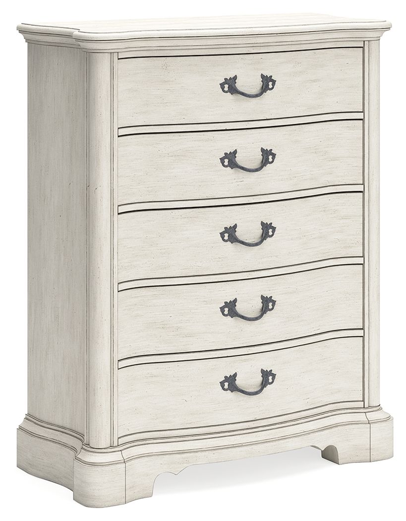 Signature Design by Ashley® Arlendyne - Antique White - Five Drawer Chest | Meri Furniture