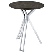 Coaster Fine Furniture Edgerton - Round Pub Height Bistro Bar Table - Dark Oak | Meri Furniture