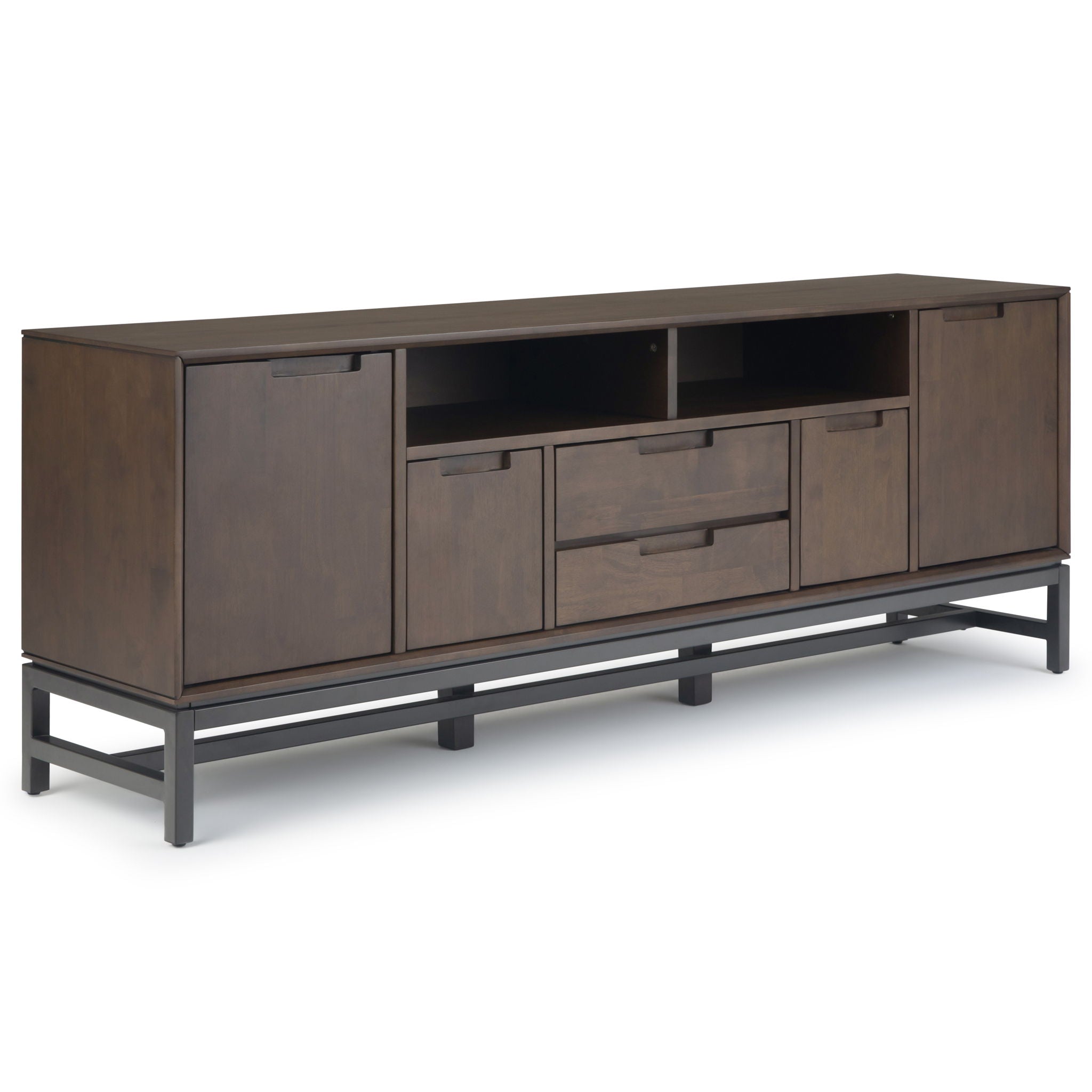 Banting - Mid Century Wide TV Stand - Walnut Brown