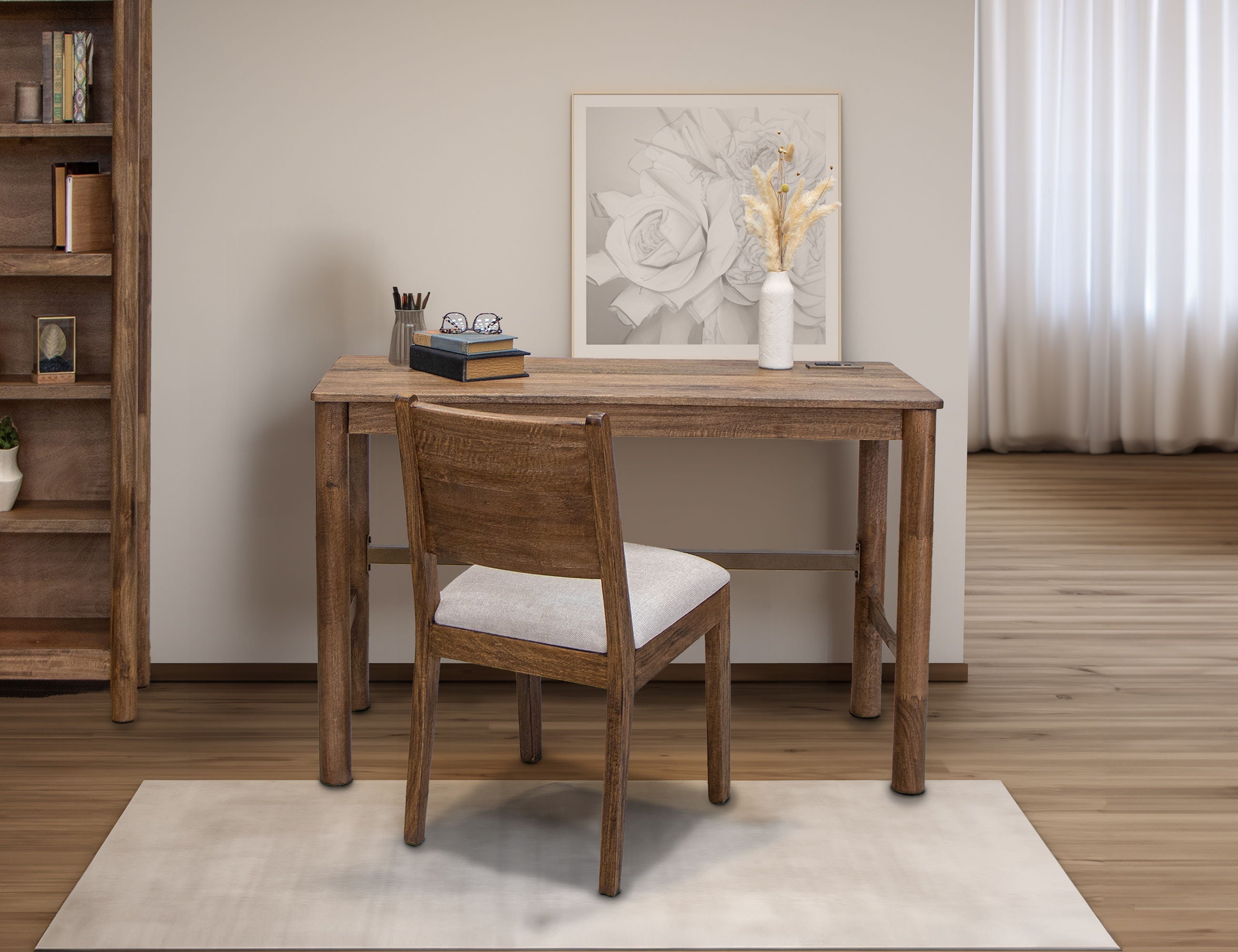 International Furniture Direct Olimpia - Desk - Towny Brown | Meri Furniture