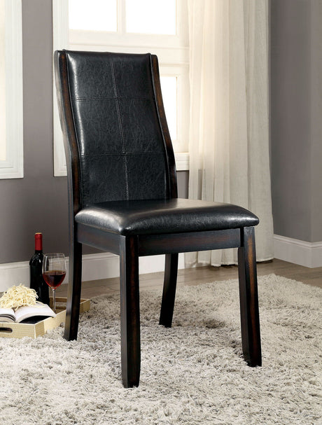 Furniture of America Townsend - Side Chair (Set of 2) - Brown Cherry | Meri Furniture