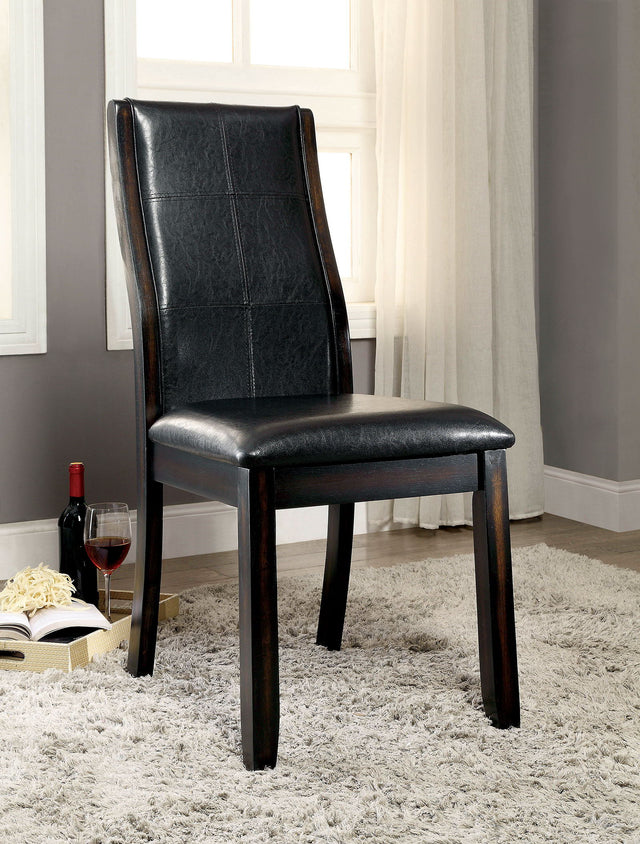 Furniture of America Townsend - Side Chair (Set of 2) - Brown Cherry | Meri Furniture