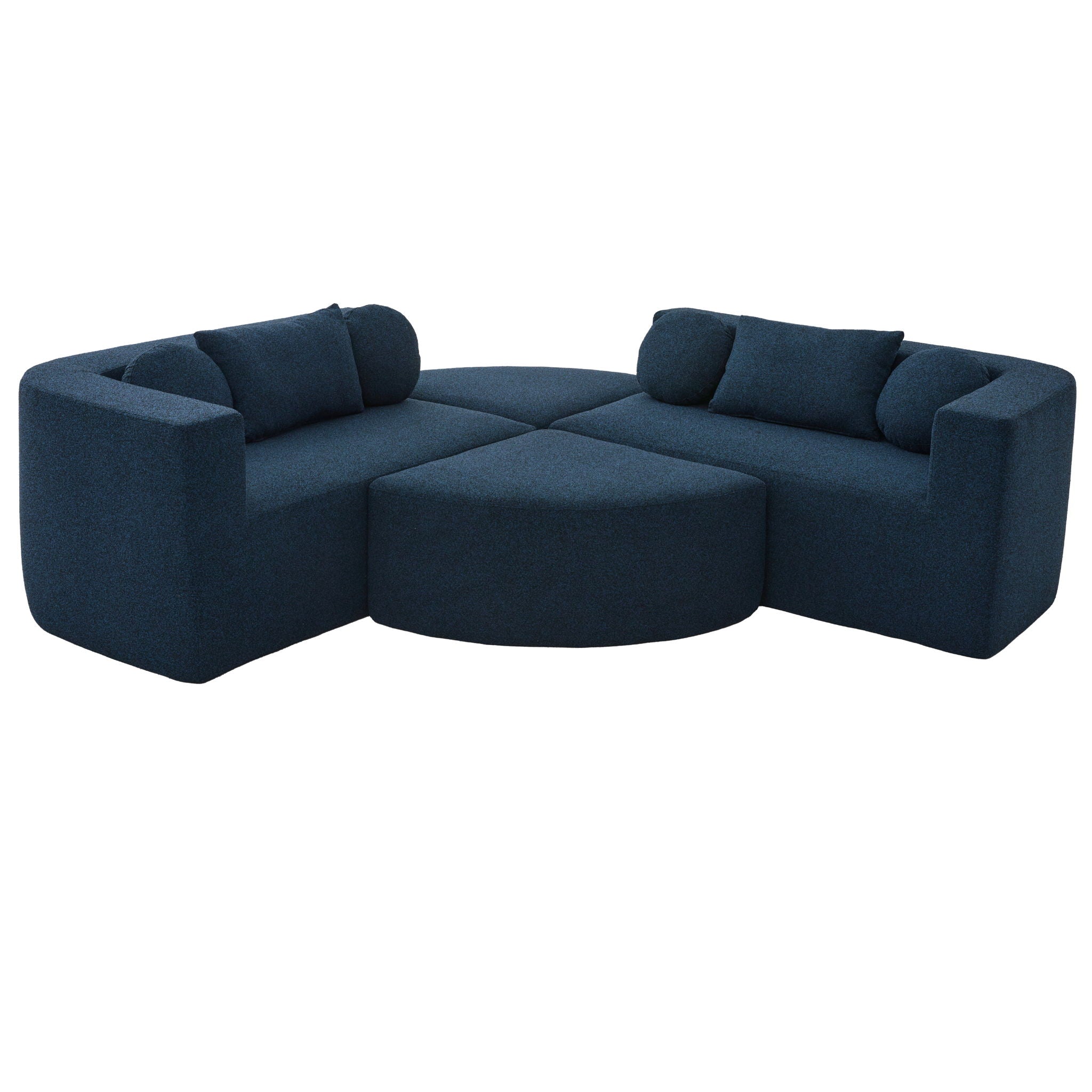 Boneless - Couch Modular Sectional Sofa With Deep Seating And Curved Design