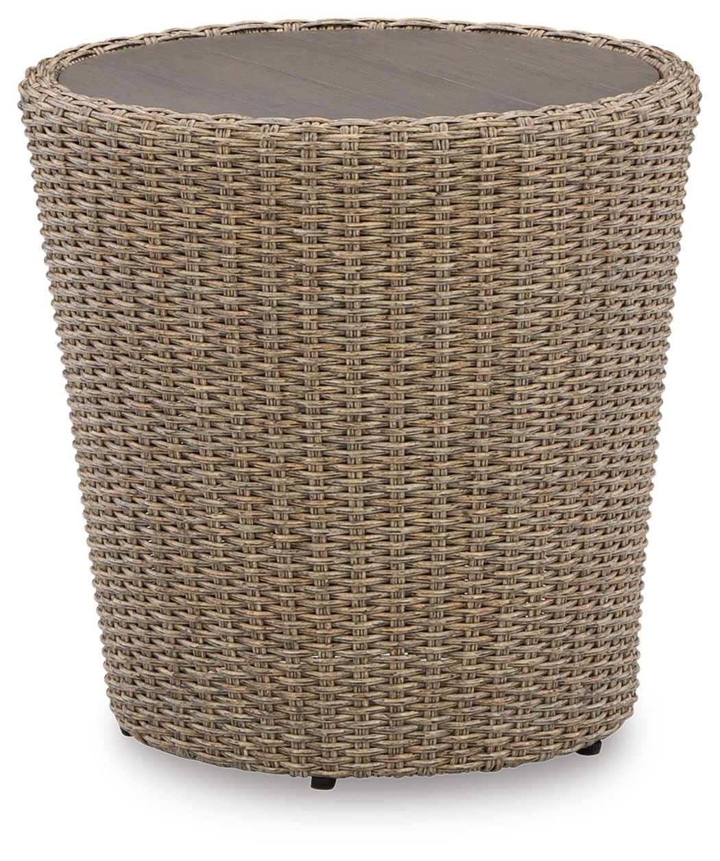 Signature Design by Ashley® Danson - Beige - Round End Table | Meri Furniture