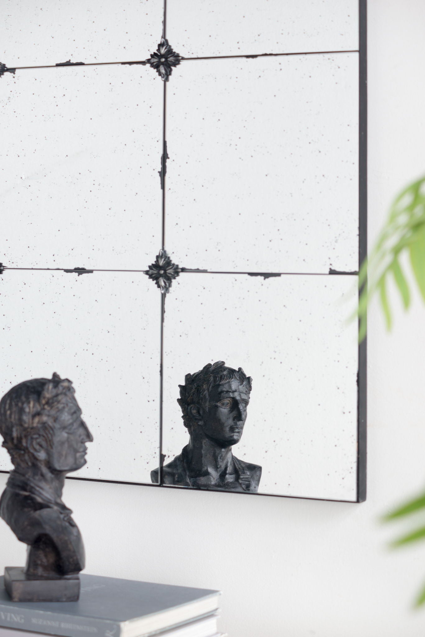 Traditional Decor Style Antique Glass Panel Mirror, Wall Mirror For Bathroom Entryway Console Lean Against Wall