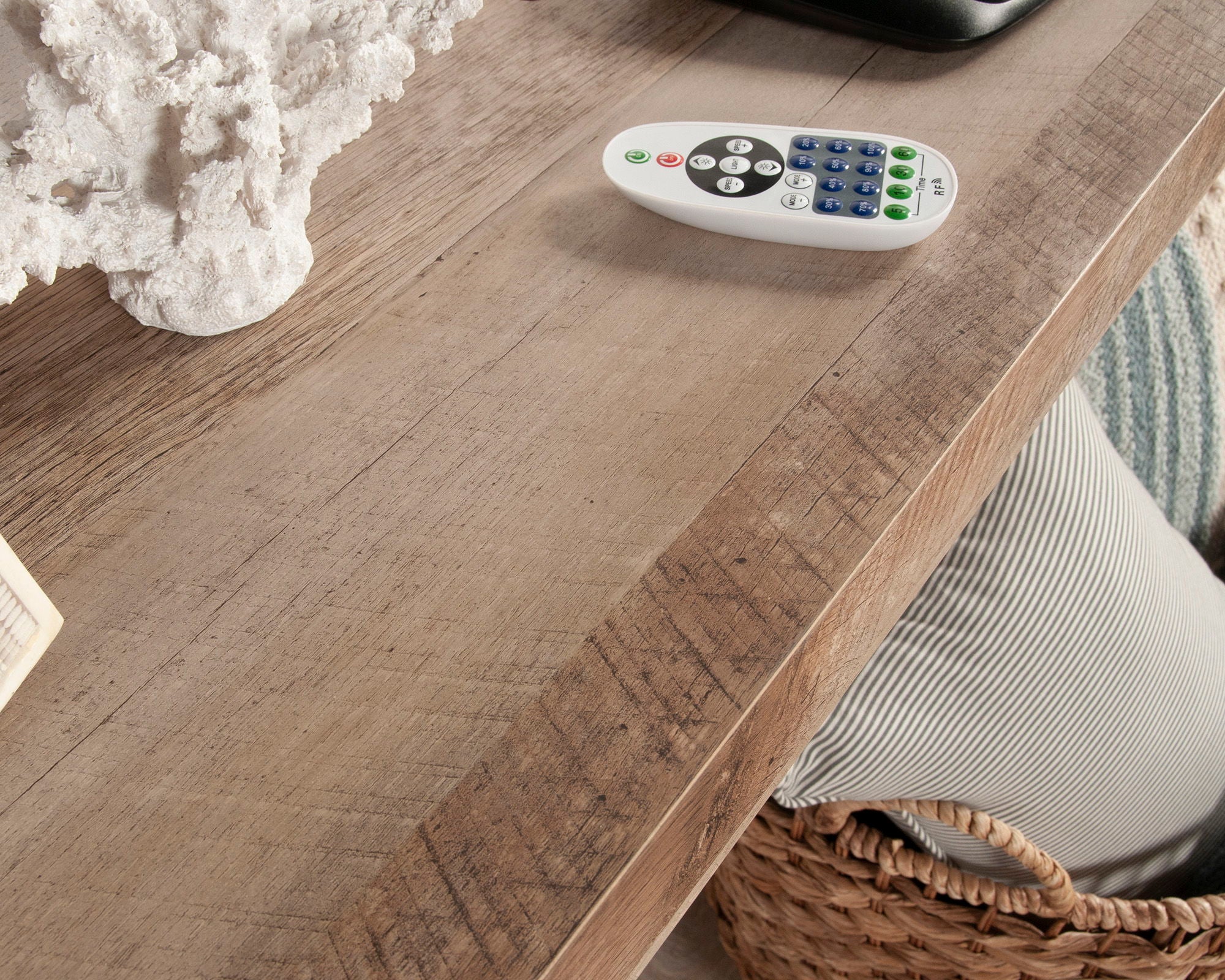 Entertainment Wall in Winter Oak/Lintel Oak