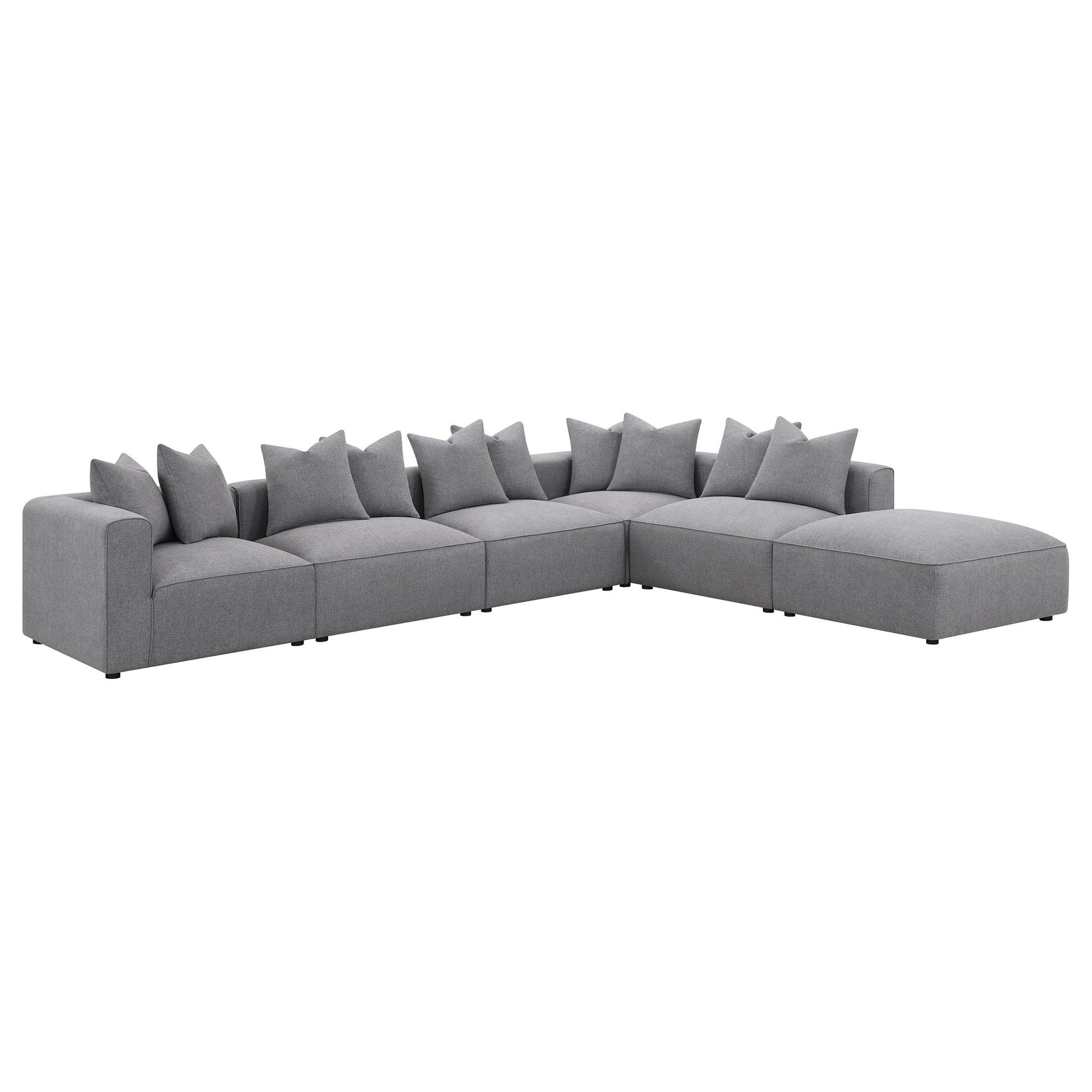 Jennifer Upholstered Corner Chair Grey