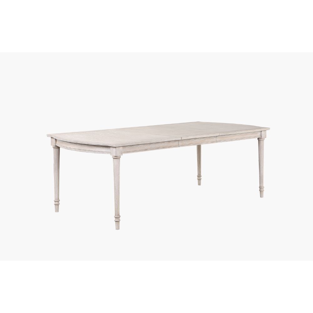 ACME Wynsor - Dining Table - Antique Champagne - 30" | Meri Furniture