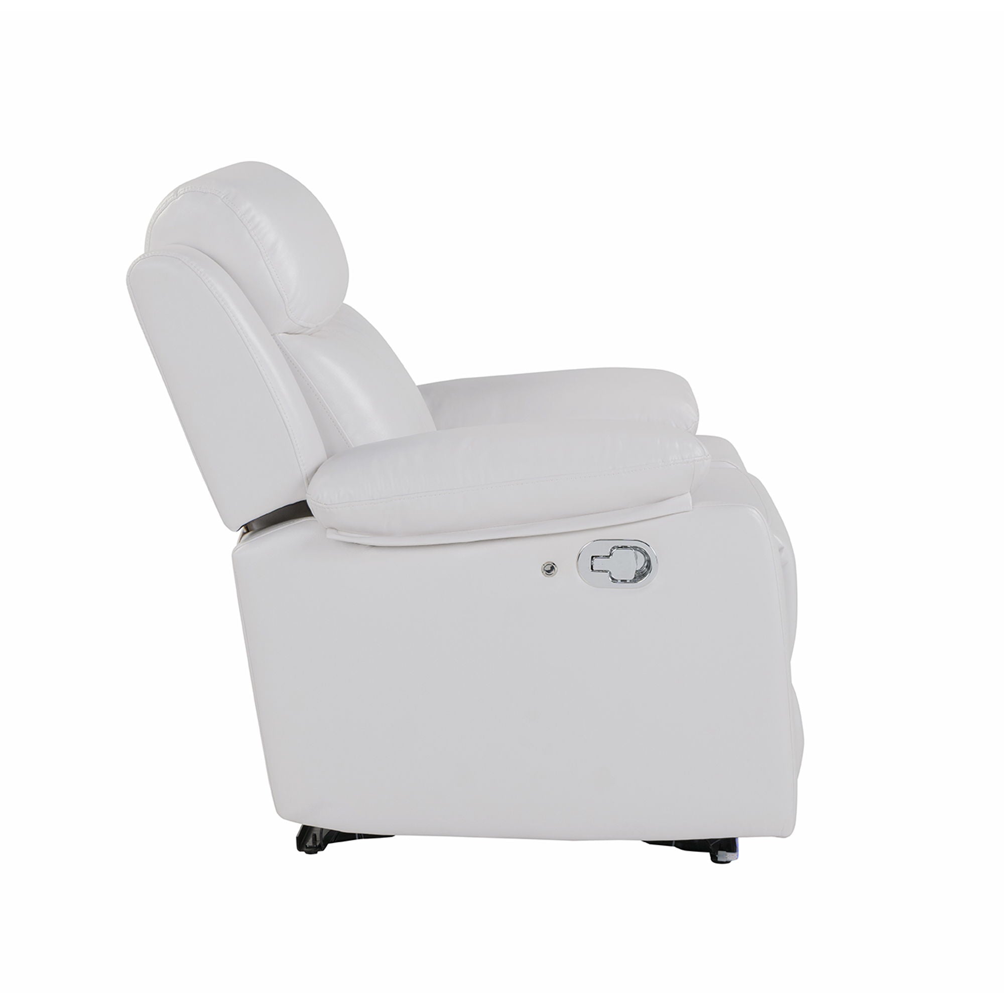 Blanche - Glider Recliner With LED, Pillow Top Arms