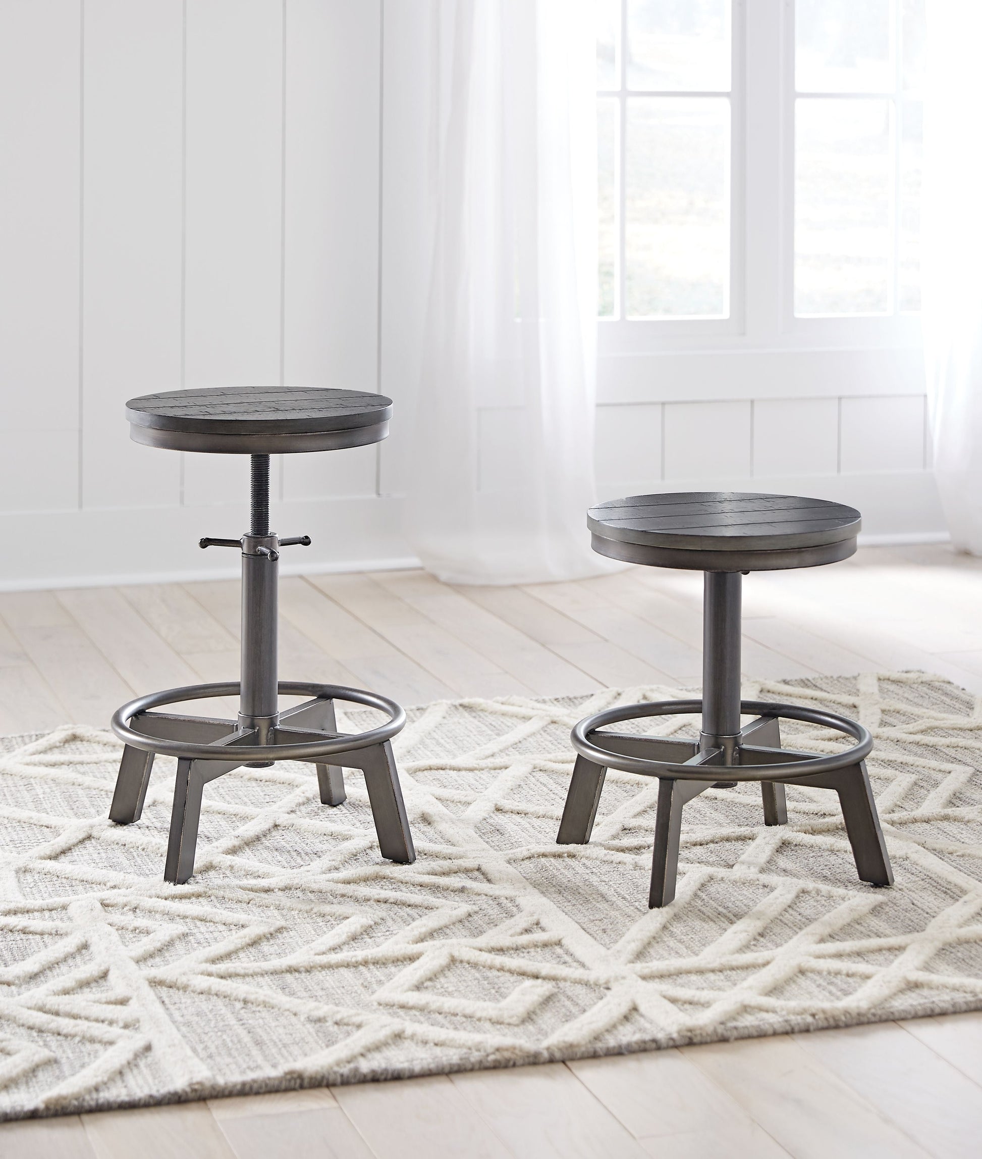 Signature Design by Ashley® Torjin - Swivel Stool (Set of 2) | Meri Furniture