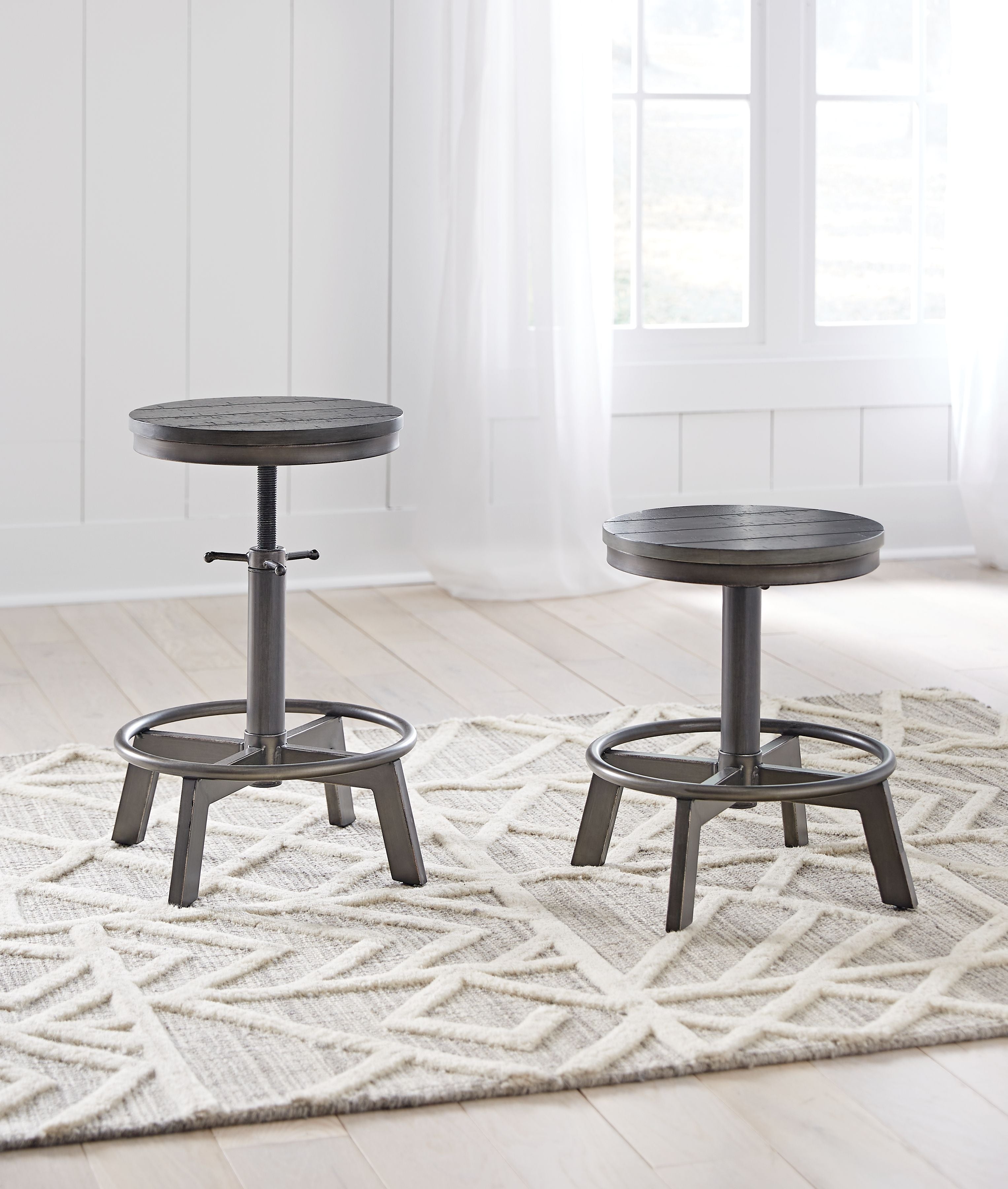 Signature Design by Ashley® Torjin - Swivel Stool (Set of 2) | Meri Furniture