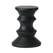 Side Table Modern Concrete Accent Piece - Black