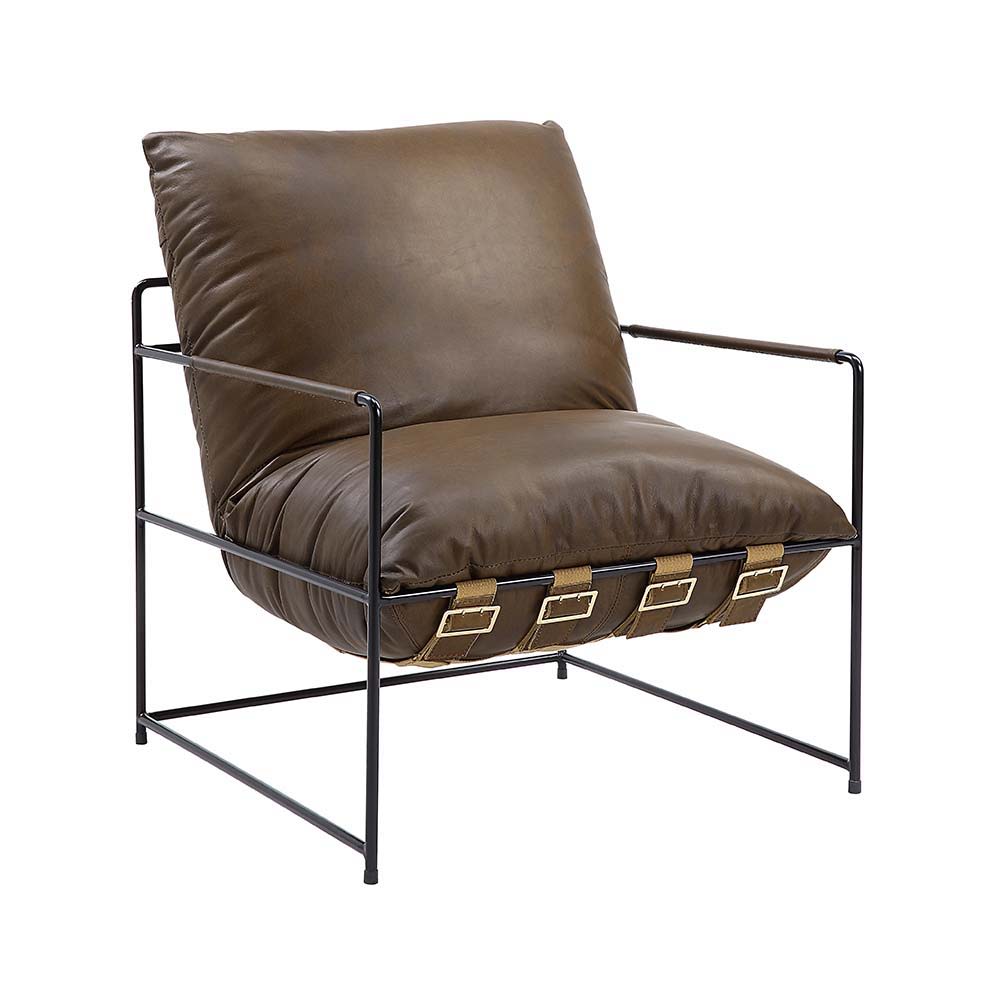 ACME Oralia - Accent Chair - Saturn Top Grain Leather | Meri Furniture