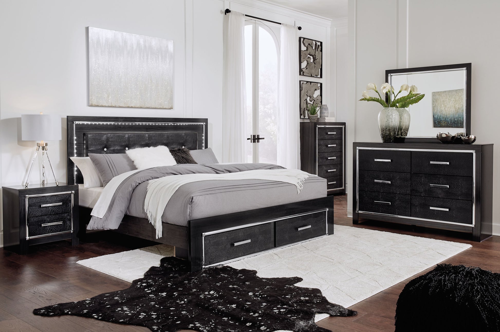 Signature Design by Ashley® Kaydell - Storage Bed With Roll Slats | Meri Furniture