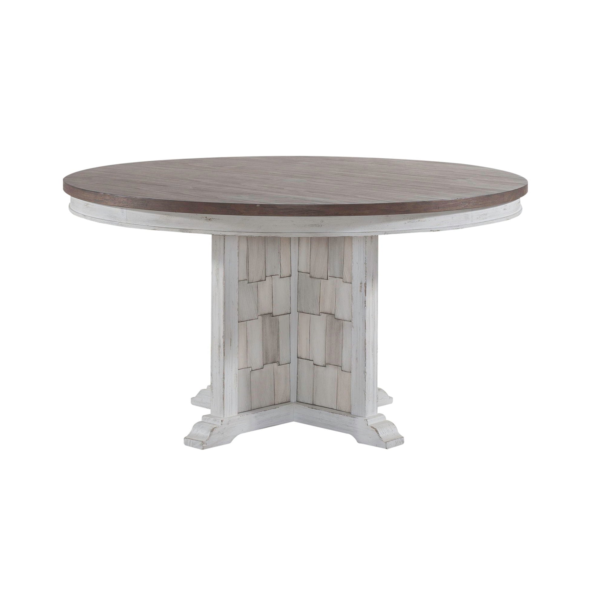 Liberty Furniture River Place - Pedestal Table Set - White | Meri Furniture