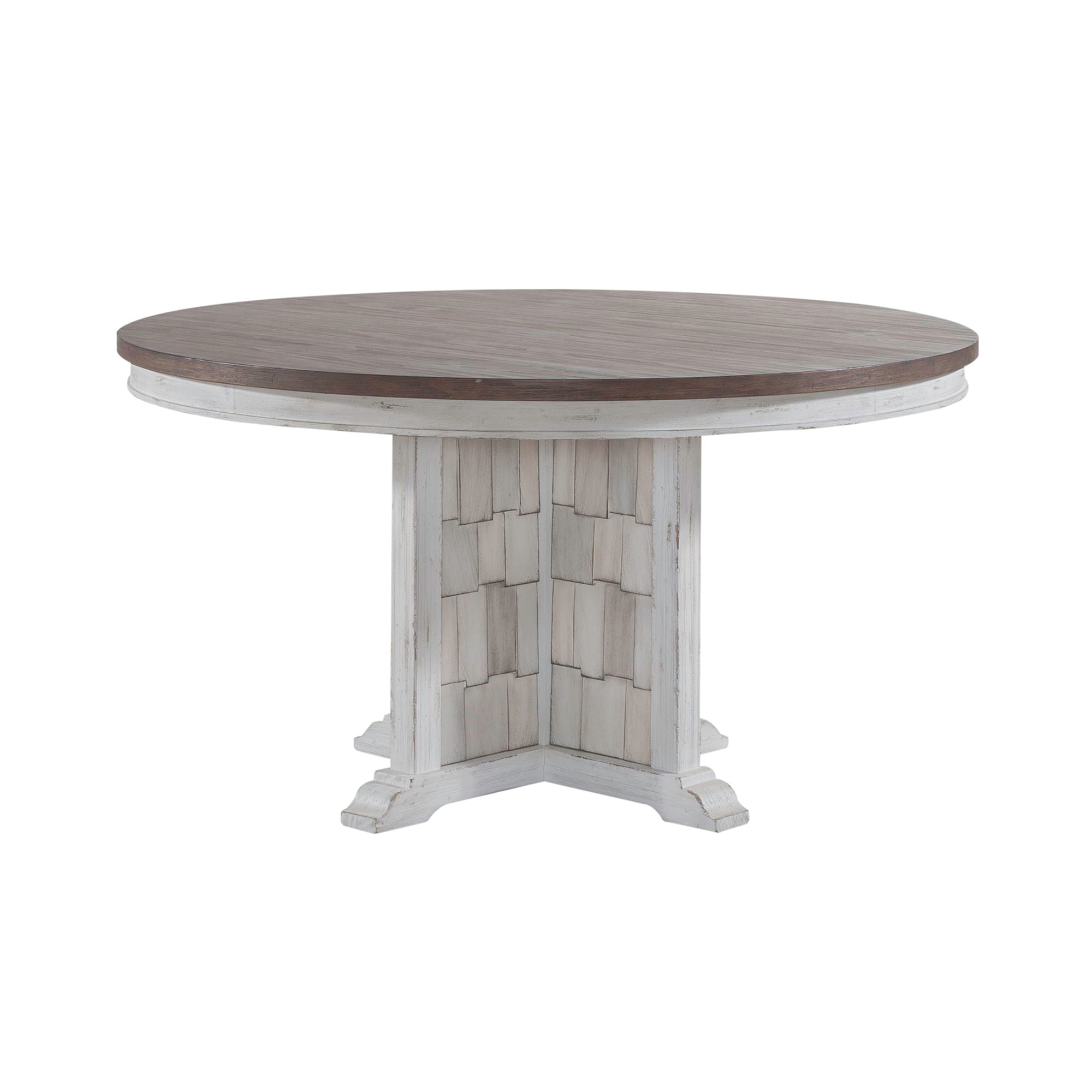 Liberty Furniture River Place - Pedestal Table Set - White | Meri Furniture