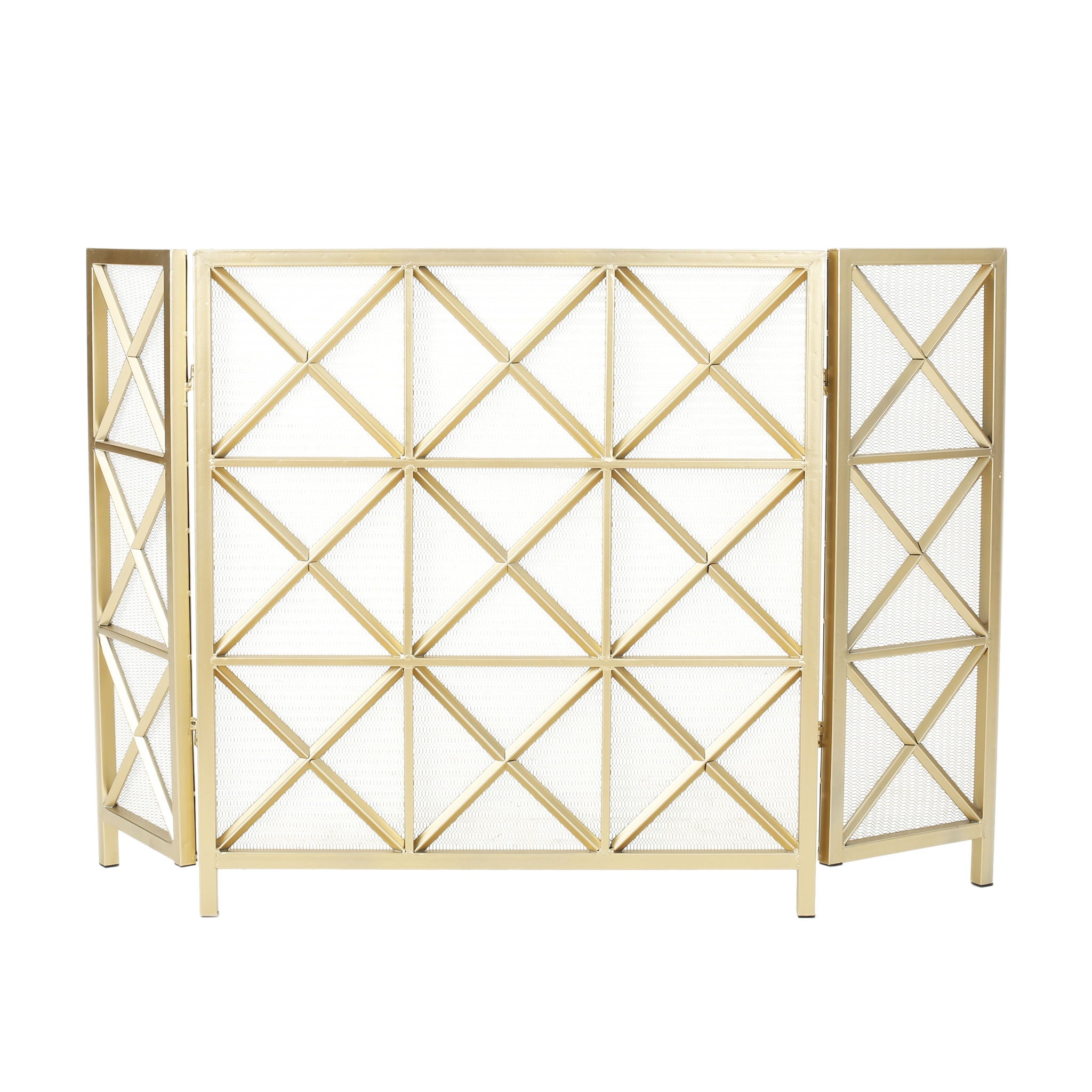 Margaret - 3 Panel Fireplace Screen Iron