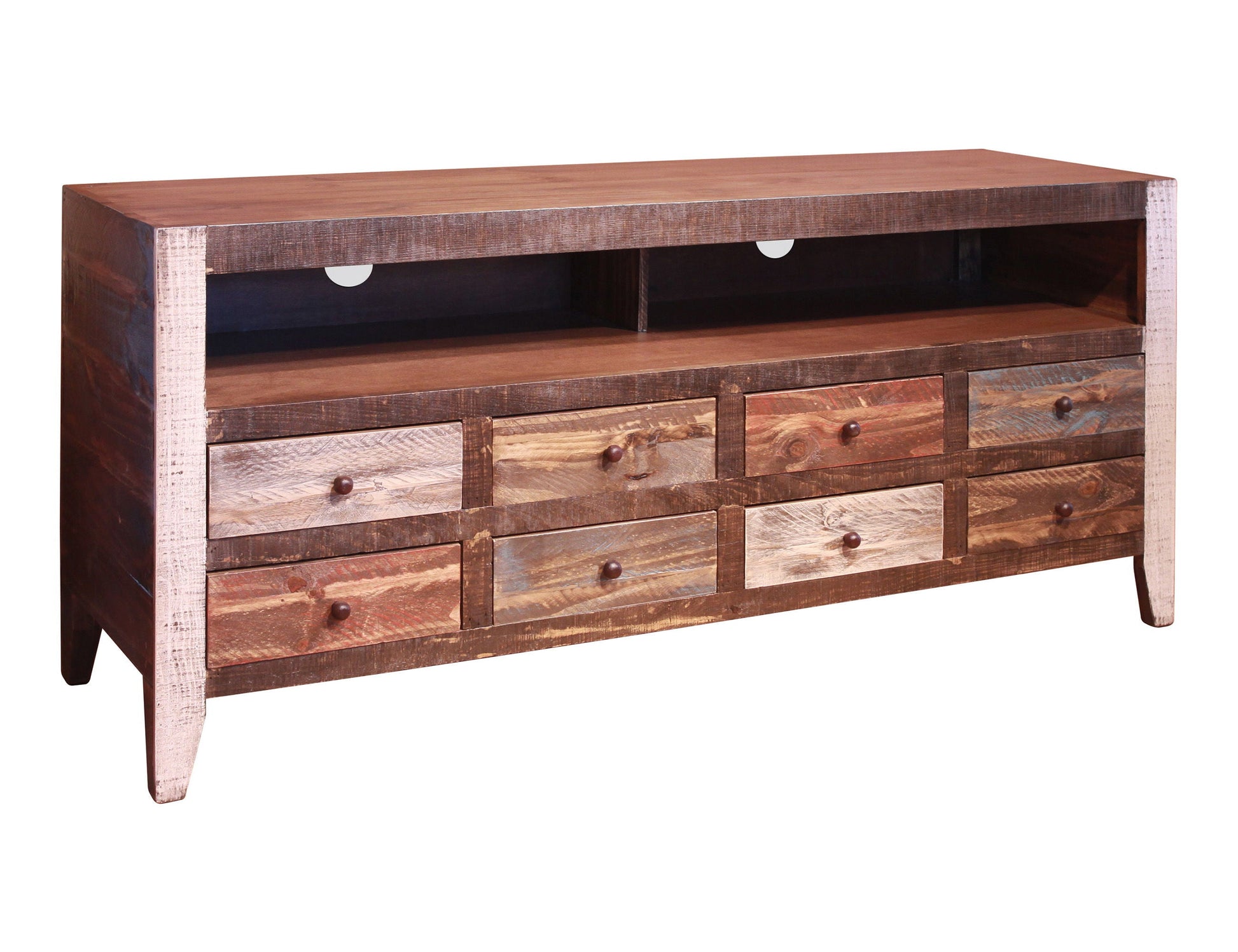 International Furniture Direct Antique - TV Stand / Wall Unit - Multicolor | Meri Furniture