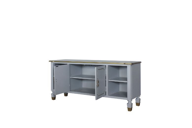 ACME House - Marchese TV Stand - Pearl Gray Finish | Meri Furniture