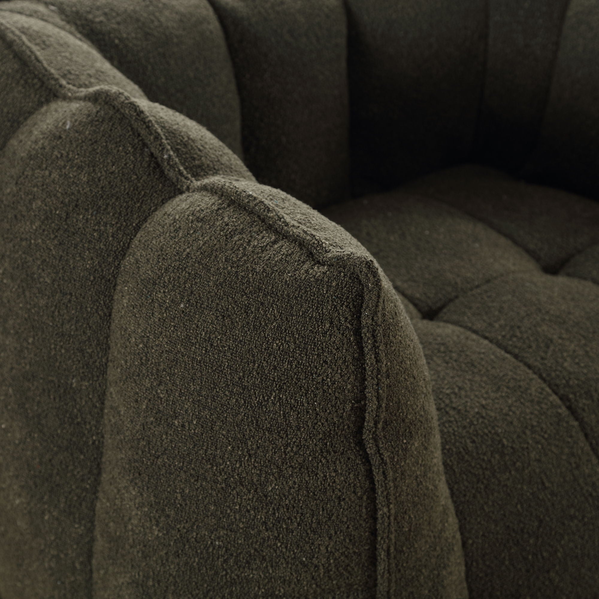 Soft Chenille Bean Bag Chair With High Resilient Foam