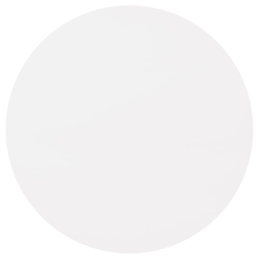 Coaster Fine Furniture Breckenridge - Round Dining Table - Matte White | Meri Furniture