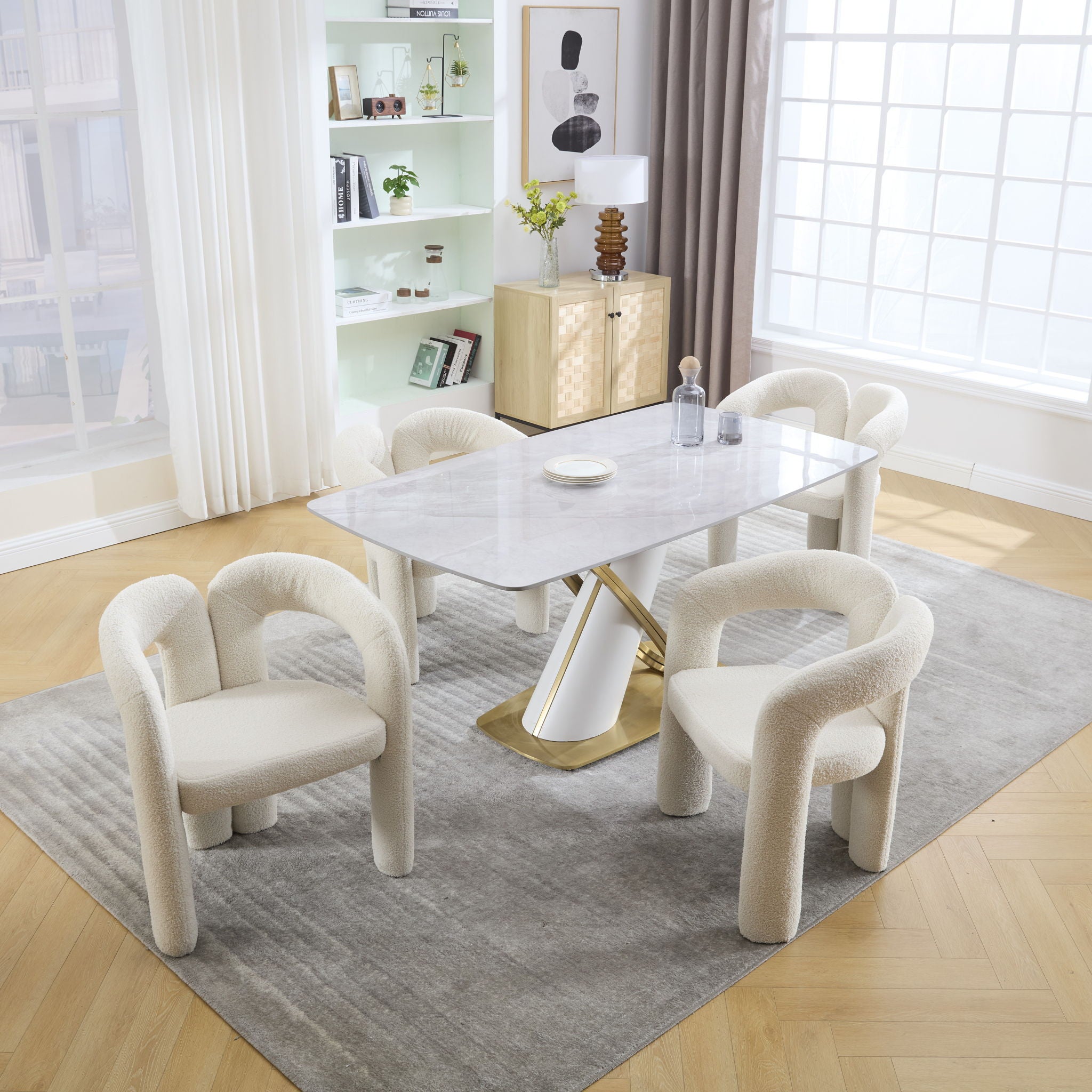 Coolmore Contemporary Designed Accent / Dining Chair With Armrests