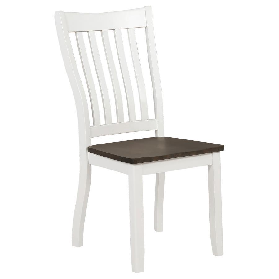 Coaster Fine Furniture Kingman - Wood Dining Side Chair (Set of 2) - Distressed White | Meri Furniture