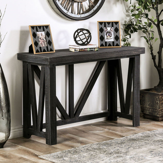 Furniture of America Halton Hills - Sofa Table - Charcoal | Meri Furniture